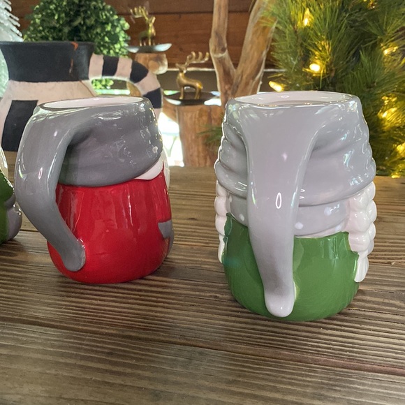 Pottery Barn Cute and Whimsical Gnome Shaped Ceramic Mugs - Set of 3 - Picture 13 of 16